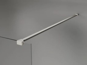Mexen Lunar sprchová stena pravá 100 x 200 cm, 8mm číre sklo, brúsená oceľ, 830-100-000-97-00-P