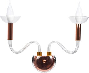 Toolight Toolight, nástenné svietidlo 2xE14 APP1082-2W, ružové zlato, OSW-08892