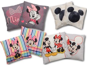 Dekoračný vankúšik MICKEY MOUSE 40x40 cm - viac farieb Farba: Krémová