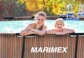 Marimex | Bazén Marimex Florida 3,66x0,99 m so zabudovaným skimmerom - motív TEAK | 10340285