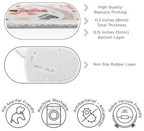 Prateľný detský hrací koberec ø150 cm Furry World – Mila Home