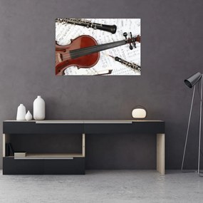 Obraz - Hudobné nástroje (90x60 cm)