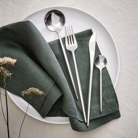 STILETTO Príbory lesklé set 4 ks – strieborná