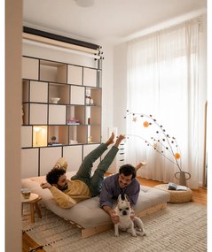 Variabilná pohovka Karup Design Roots Raw/Clay Brown