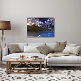 Obraz jazera a hôr (70x50 cm)