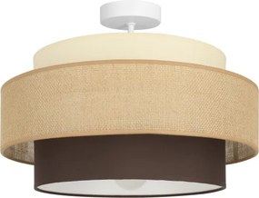BRILAGI - Prisadený luster RESNA 1xE27/60W/230V pr. 40 cm béžová/čierna