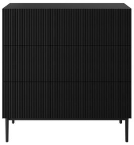 Komoda Nicole 100 cm - čierny mat / čierna