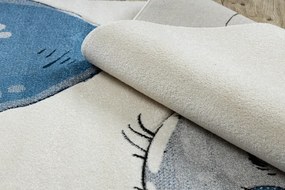 Dywany Łuszczów, Detský kusový koberec Petit E1593 Teddy bear cream, 140x190, šedá, detská izba