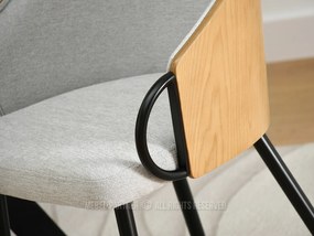 Stolička Elviria K (dub sivý + čierna). Vlastná spoľahlivá doprava až k Vám domov. 1111039