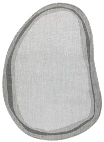 Koberec ORGANIC 2125 / krémový / sivý / naturálny