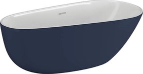 Polimat Akrylátová voľne stojaca vaňa Shila 170x85 POLIMAT-Rozmery: 170x85, POLIMAT-Farba vane: Biela / čierna mat