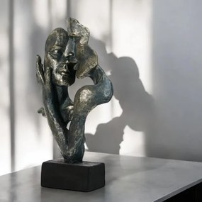 Dekorácia na stôl 31,5x9,5x19 cm živica/patina