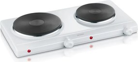 Severin DK 1042 - Dvojplatničkový varič 2500 W / 230 V, biela