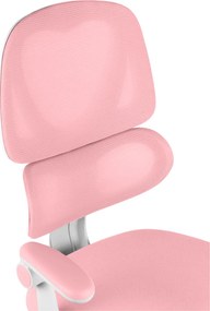 Detská otočná stolička Neoseat JUNI 023 — látka, prateľný poťah, ružová