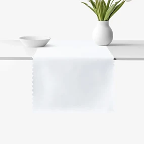 Goldea behúň na stôl teflónový - biely 35x140 cm