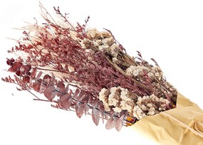 Kytica sušených kvetov 55 cm ružová ARABA Beliani