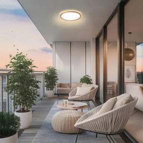 Brilagi - LED kúpeľňové stropné svietidlo ULTRA SLIM LED/12W/230V priemer 22,5 cm ružové zlato IP54