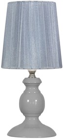CLX Klasická stolná lampa IMPERIA, 1xE14, 40W, sivá