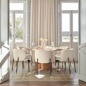 Okrúhly jedálenský stôl v dekore jaseňa ø 157 cm Cep – Teulat