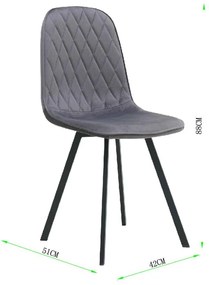 Jedálenský set 4x stolička + stôl Catini FABIAN