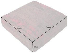 Podlahový vankúš Modern Art 70cm červeno-ružový