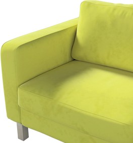 Poťah na sedačku Karlstad (nerozkladací, 2-miestny, krátky) farba produktu zelená látka lesklá, zamatová