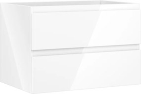 Mexen Orio, kúpeľňová skrinka 70 cm, 2 zásuvky, biela lesklá, 91A10-07047-2-BFF00