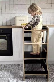 Učiaca veža Montessori pre deti čierna