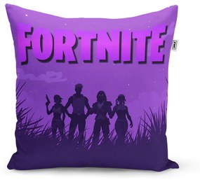 Sablio Vankúš FORTNITE Fialová silueta - 60x60 cm