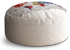 Taburet Circle mená štátov, biela