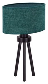 Duolla - Stolná lampa OVAL 1xE27/15W/230V pr. 30 cm zelená