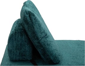 Zelenomodré rozkladacie kreslo z textílie buklé Faster – Mauro Ferretti