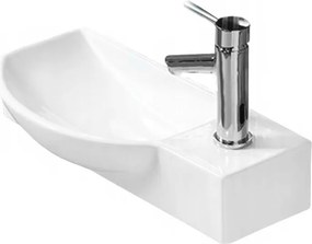 Mexen Hugo ľavé umývadlo na dosku 50 x 23 cm, biele - 21255000L