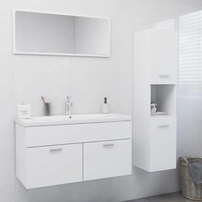 Súprava kúpeľňového nábytku biela drevotrieska 3071153