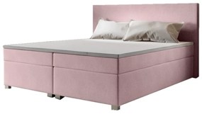 Čalúnená postel Boxspring ISLAND + matrac + rošt - cosmic 14 / 140x200 / s vrchným matracom