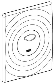 GROHE 42302SH0 - Splachovacie tlačidlo SURF 156 × 197 mm biela