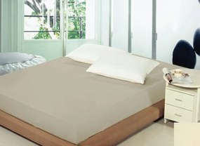 Bavlnené napínacie plachty sivej farby na postele