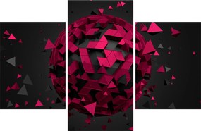 Obraz 3D abstrakcie (90x60 cm)