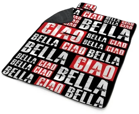 Sablio Plážová deka La Casa de Papel Professor or Bella Ciao motív 2: 200x140 cm