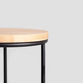 Stojan na kvety DDEDONI okrúhly, čierny 733468