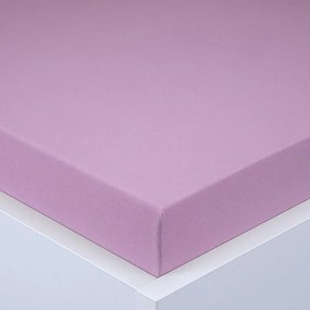 Napínacia plachta na posteľ jersey EXCLUSIVE fialová 160 x 200 cm