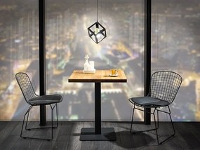 Jídelní stůl Puro 60 cm lamino černý/dub přírodní