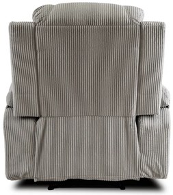 Masážne polohovateľné kreslo ARIEN sivý menšester - vintino.sk