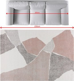 Koberec Softness cream/nude rose 160x230cm