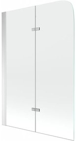 Mexen FELIX, vaňová zástena, 2-krídlová, 80 x 140 cm, chróm-transparentná, 890-080-002-01-00