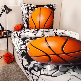 Herding bavlnená posteľná bielizeň Basketball, 135x 200 cm, 80 x 80 cm