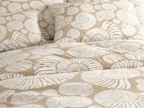 Obliečky z mikrovlákna SNAIL SHELL hnedé Rozmer obliečky: 2 ks 70 x 90 cm | 200 x 220 cm