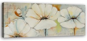 Gario Obraz na plátne Tri kvety a púčik Rozmery: 150 x 50 cm