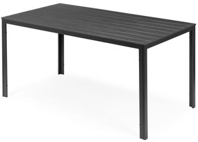 ModernHome Veľký záhradný stôl - šedý