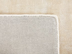 Viskózový koberec 80 x 150 cm béžový GESI II Beliani